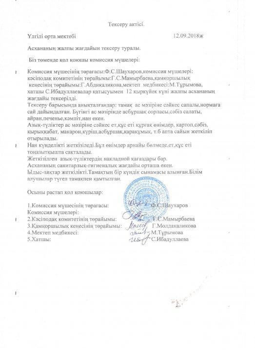 Тексеру актісі