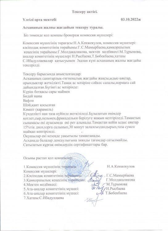 Тексеру актісі