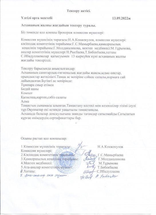 Тексеру актісі