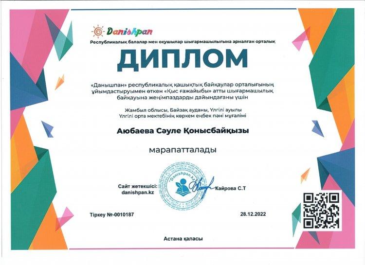 Аюбаева Сауле Конысбаевна